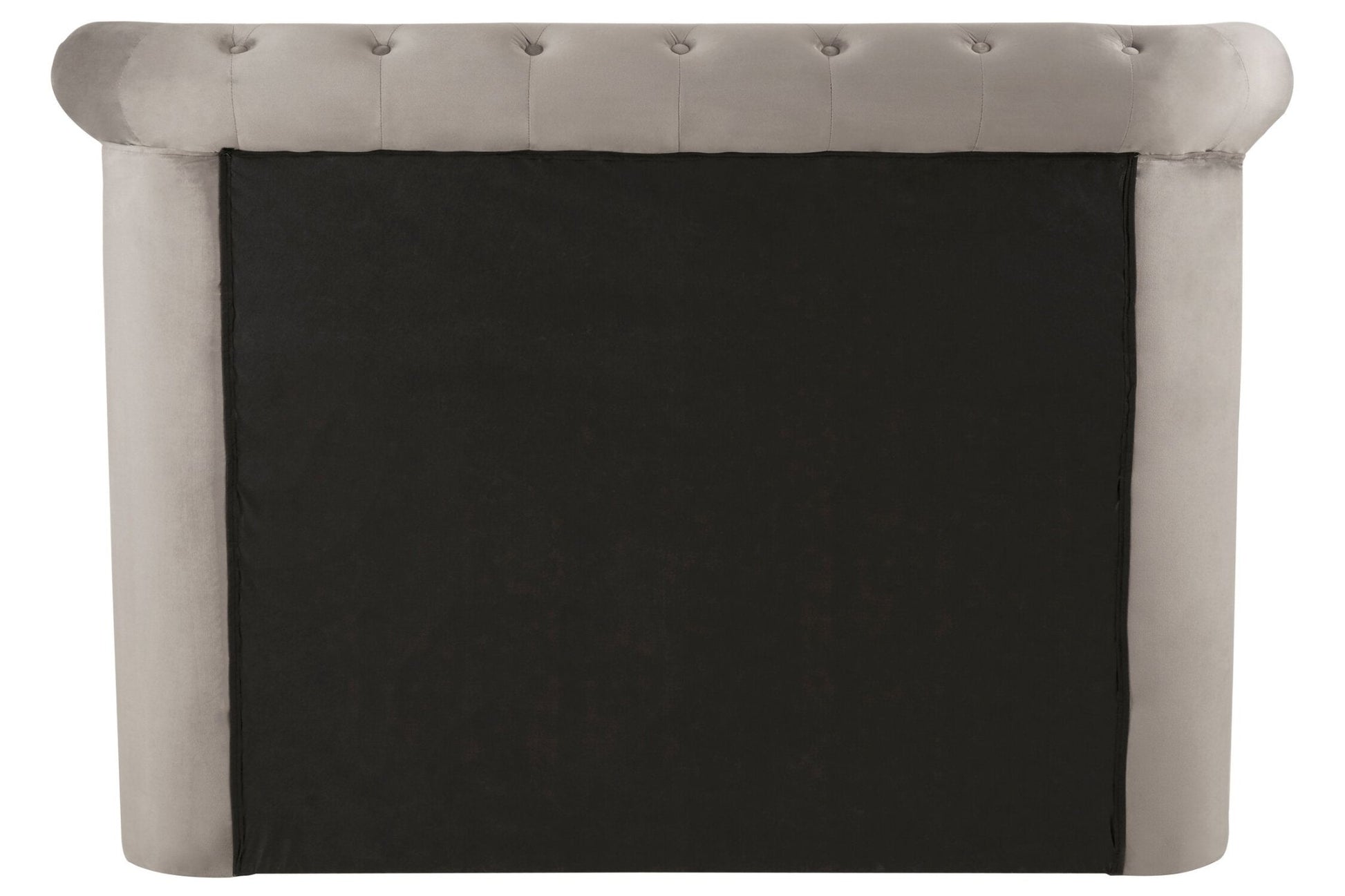 Edison Grey Velvet Ottoman Double Bed | Luxury Home Accessories | Heulog Glow