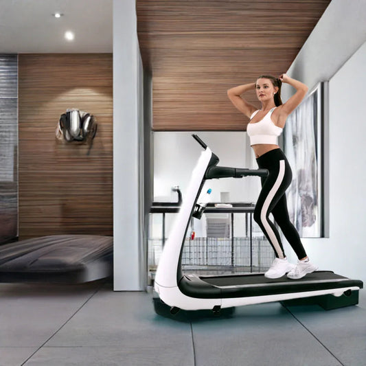 Compact Running Machine for Home Fitness | Fuji BeHealthy Foldable Smart Treadmill | Led Touch Screen Console