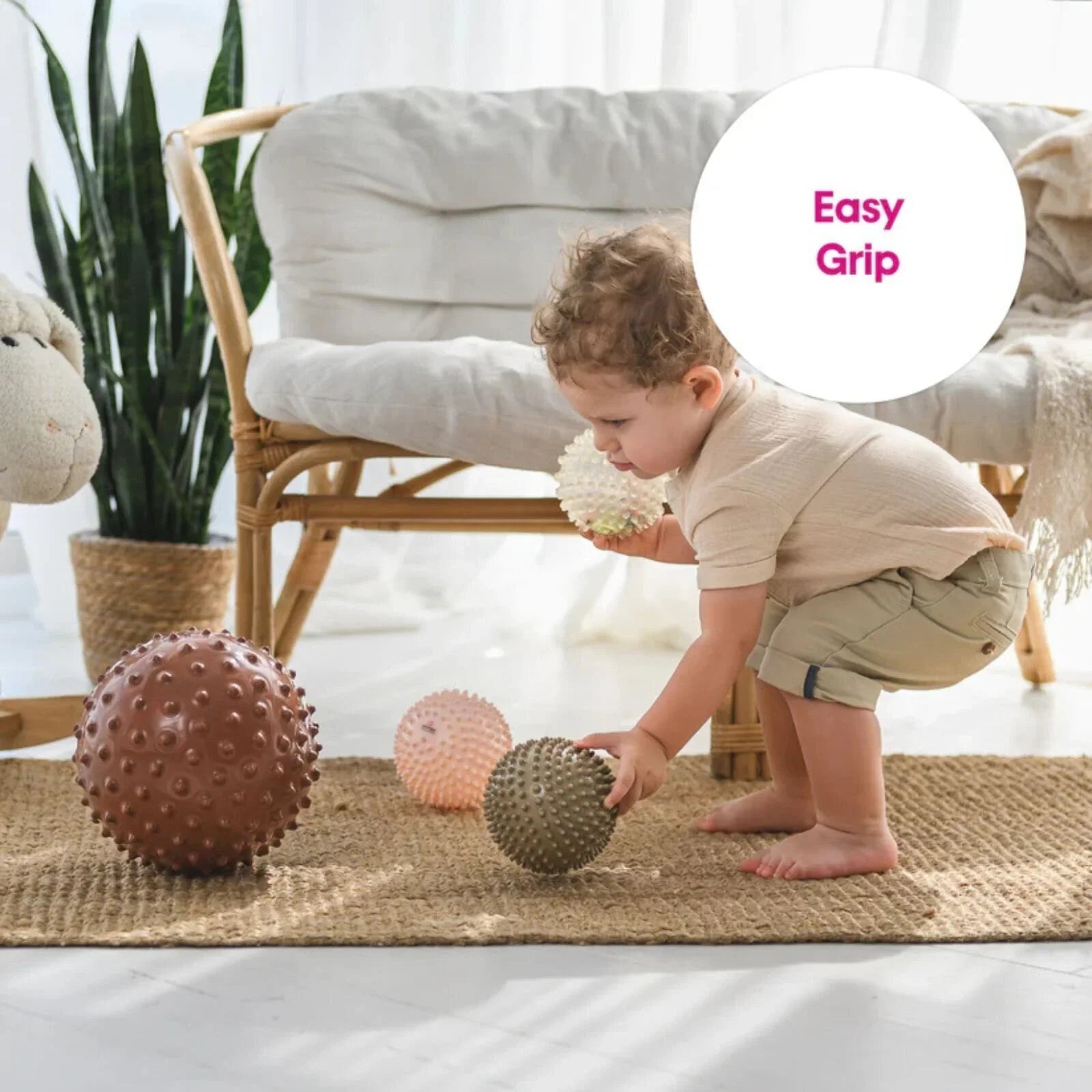 Edushape Sensory Ball Boho Chic 10cm 4 pcs | Luxury Home Accessories | Heulog Glow