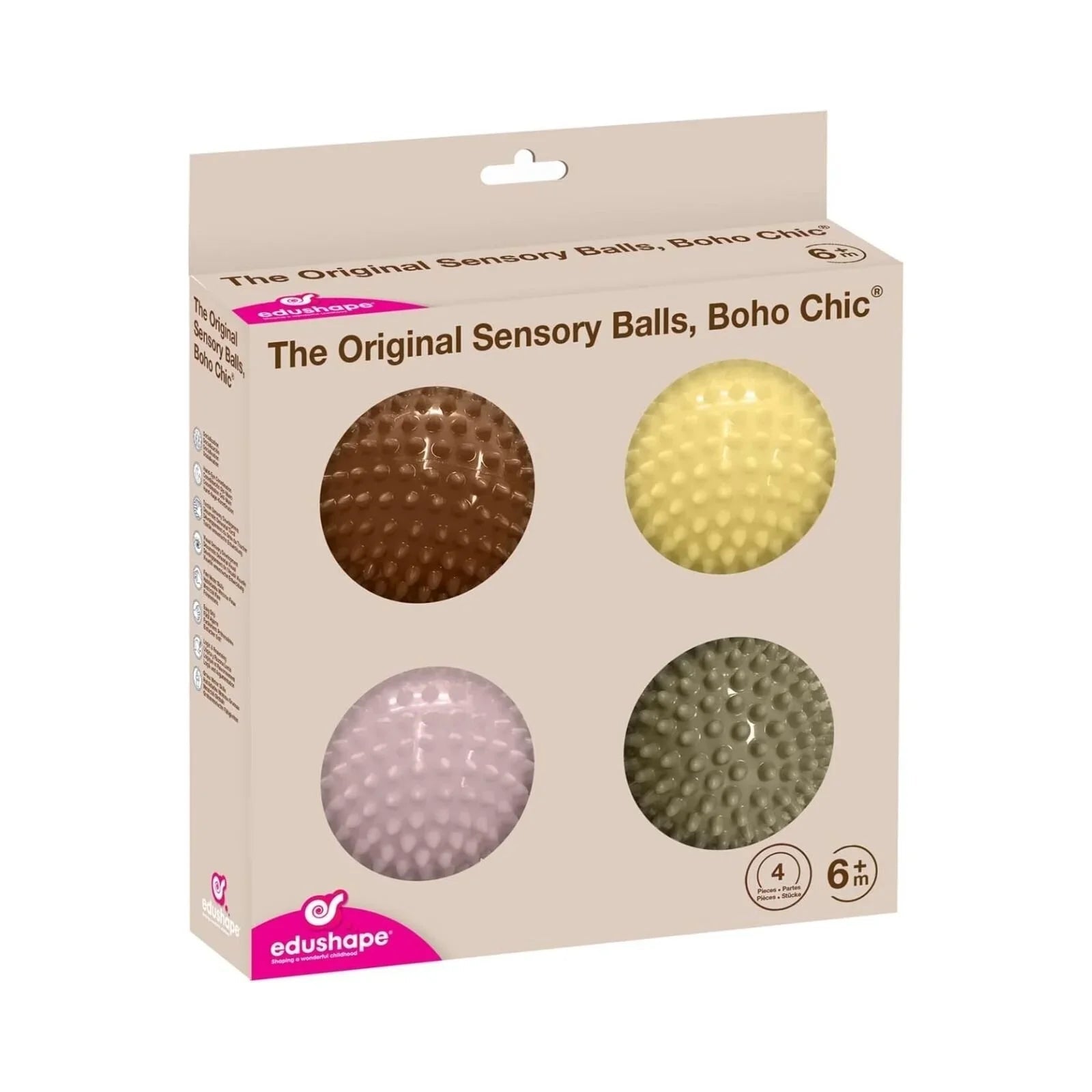 Edushape Sensory Ball Boho Chic 10cm 4 pcs | Luxury Home Accessories | Heulog Glow