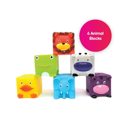 Edushape Soft & Squeezy Critter Blocks | Luxury Home Accessories | Heulog Glow