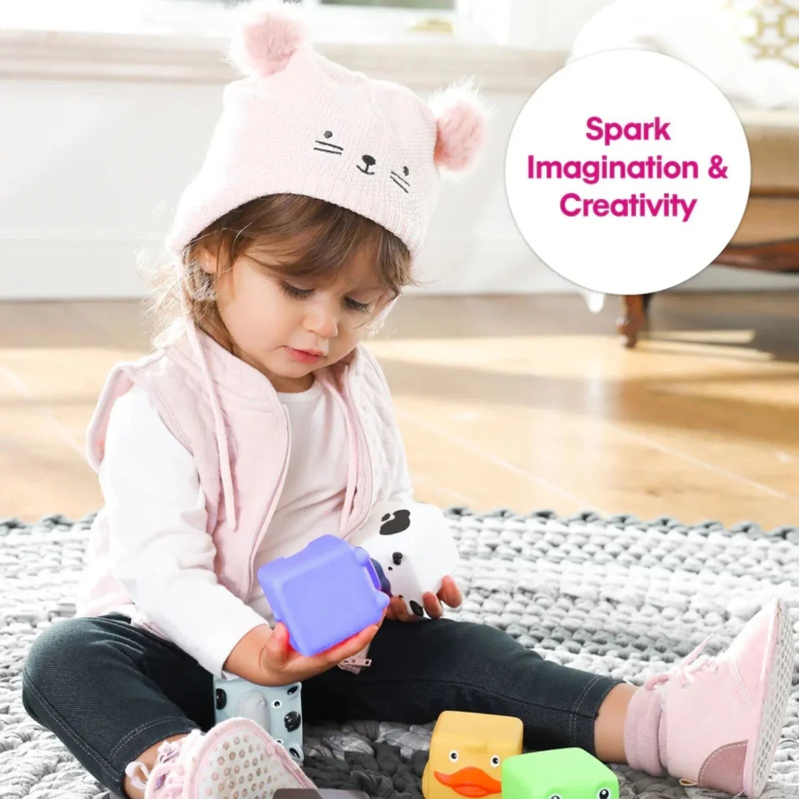 Edushape Soft & Squeezy Critter Blocks | Luxury Home Accessories | Heulog Glow
