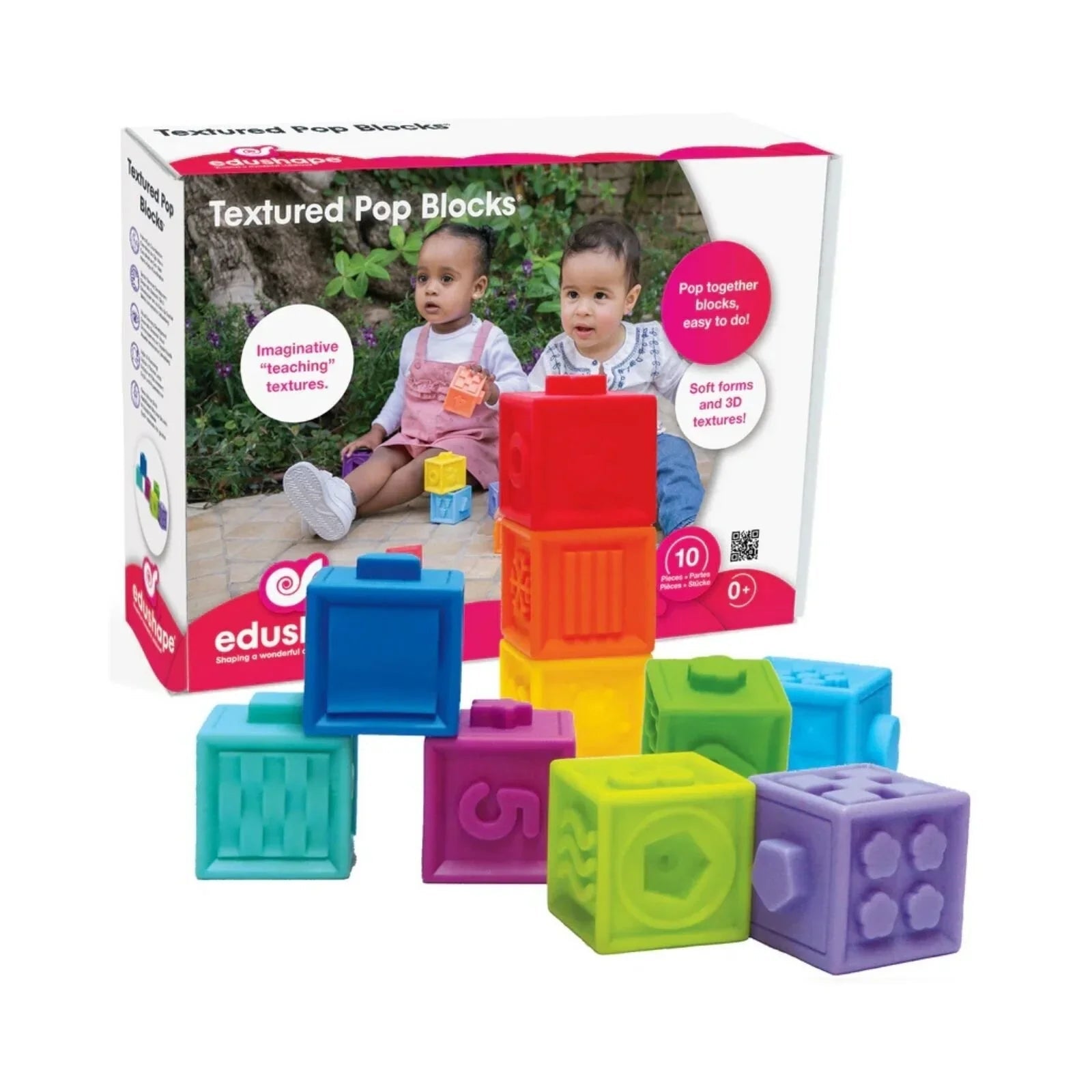 Edushape Textured Pop Blocks | Luxury Home Accessories | Heulog Glow