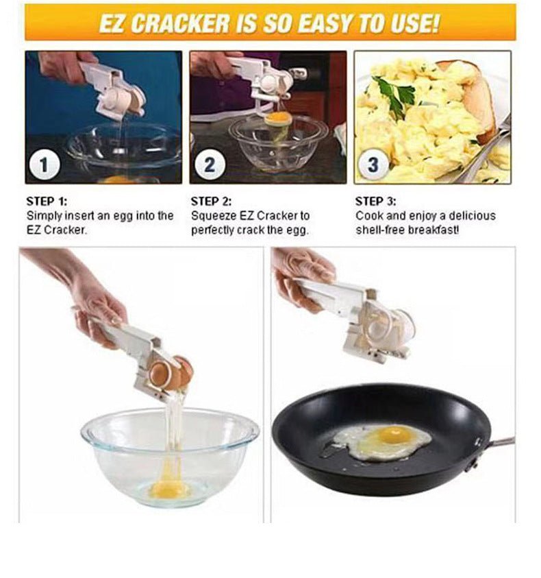 Egg Shell Cracker Handheld Plastic Egg Breaker Egg Opener Creative Egg Separator Tool Kitchen Gadgets | Luxury Home Accessories | Heulog Glow