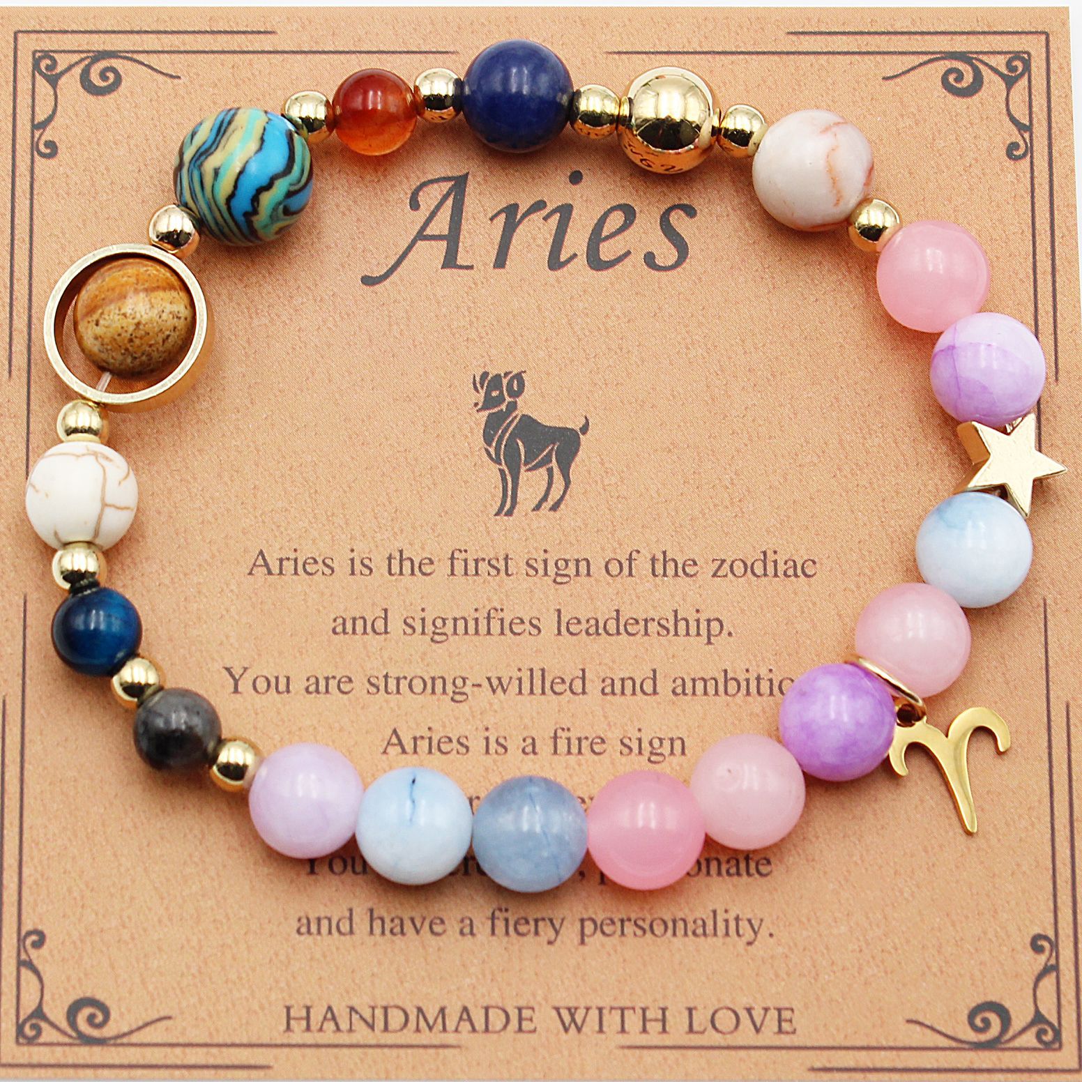 Eight Planets 12 Constellation Bracelet Morgan Stone Beaded Bracelet | Luxury Home Accessories | Heulog Glow