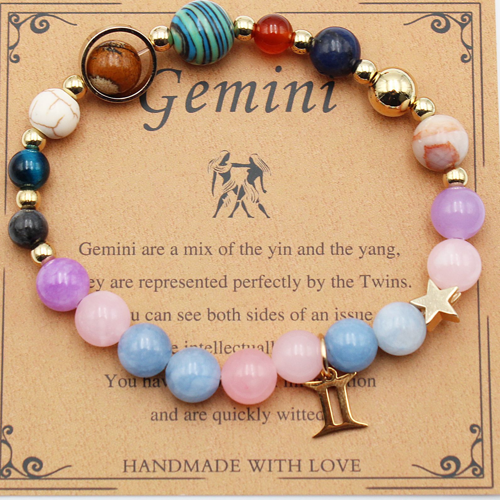 Eight Planets 12 Constellation Bracelet Morgan Stone Beaded Bracelet | Luxury Home Accessories | Heulog Glow