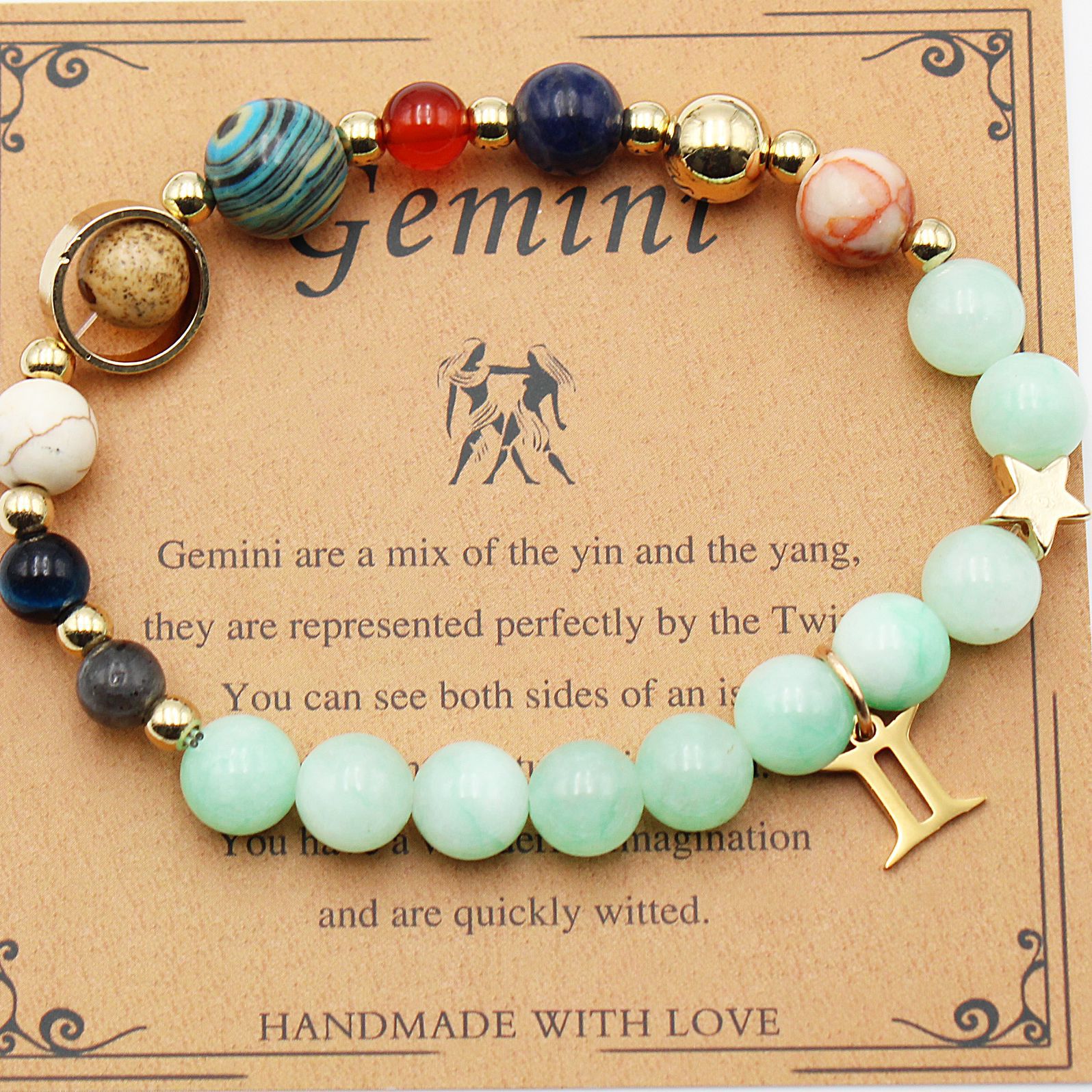 Eight Planets 12 Constellation Bracelet Morgan Stone Beaded Bracelet | Luxury Home Accessories | Heulog Glow
