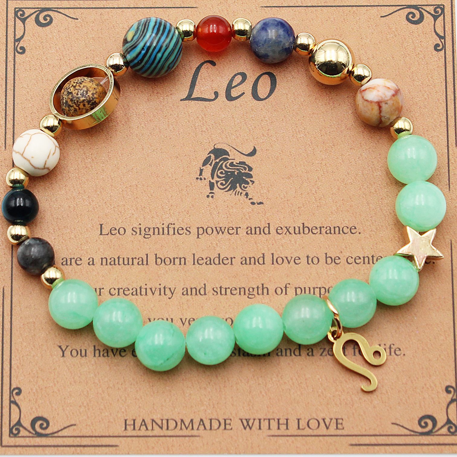 Eight Planets 12 Constellation Bracelet Morgan Stone Beaded Bracelet | Luxury Home Accessories | Heulog Glow