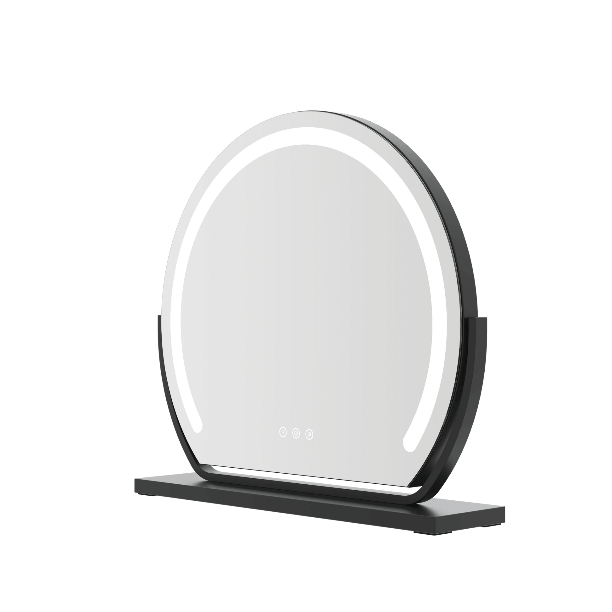 Elara LED Vanity Mirror Black | Luxury Home Accessories | Heulog Glow