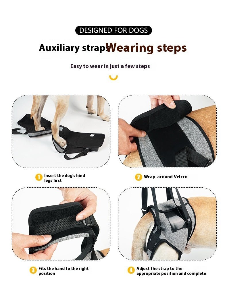 Elderly Dog Outing Back-style Auxiliary Strap | Luxury Home Accessories | Heulog Glow