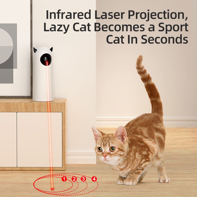 Electric Automatic Infrared Cat Teaser Toys | Luxury Home Accessories | Heulog Glow