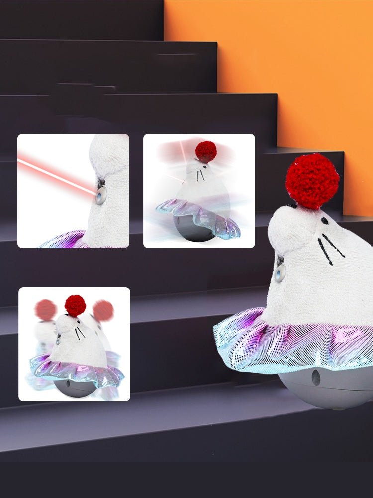 Electric Laser Teasing Cat Stick Toy Ball | Luxury Home Accessories | Heulog Glow