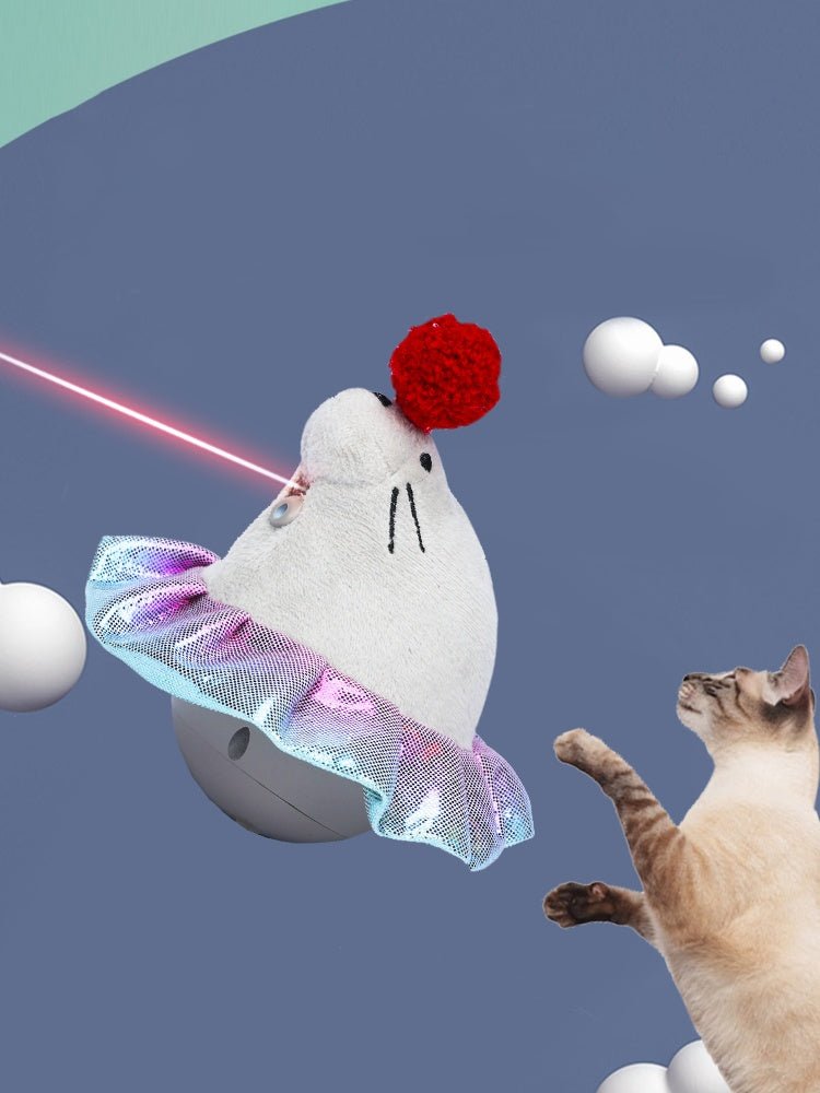 Electric Laser Teasing Cat Stick Toy Ball | Luxury Home Accessories | Heulog Glow