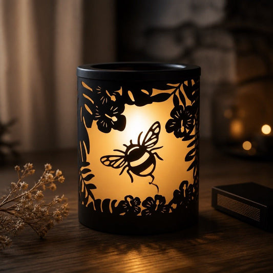 Electric Melter Bumble Bee Black 15cm | Luxury Home Accessories | Heulog Glow