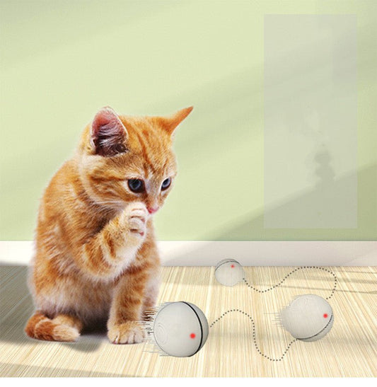 Electric Smart LED Laser USB Rolling Flashing Cat Ball Toy | Luxury Home Accessories | Heulog Glow