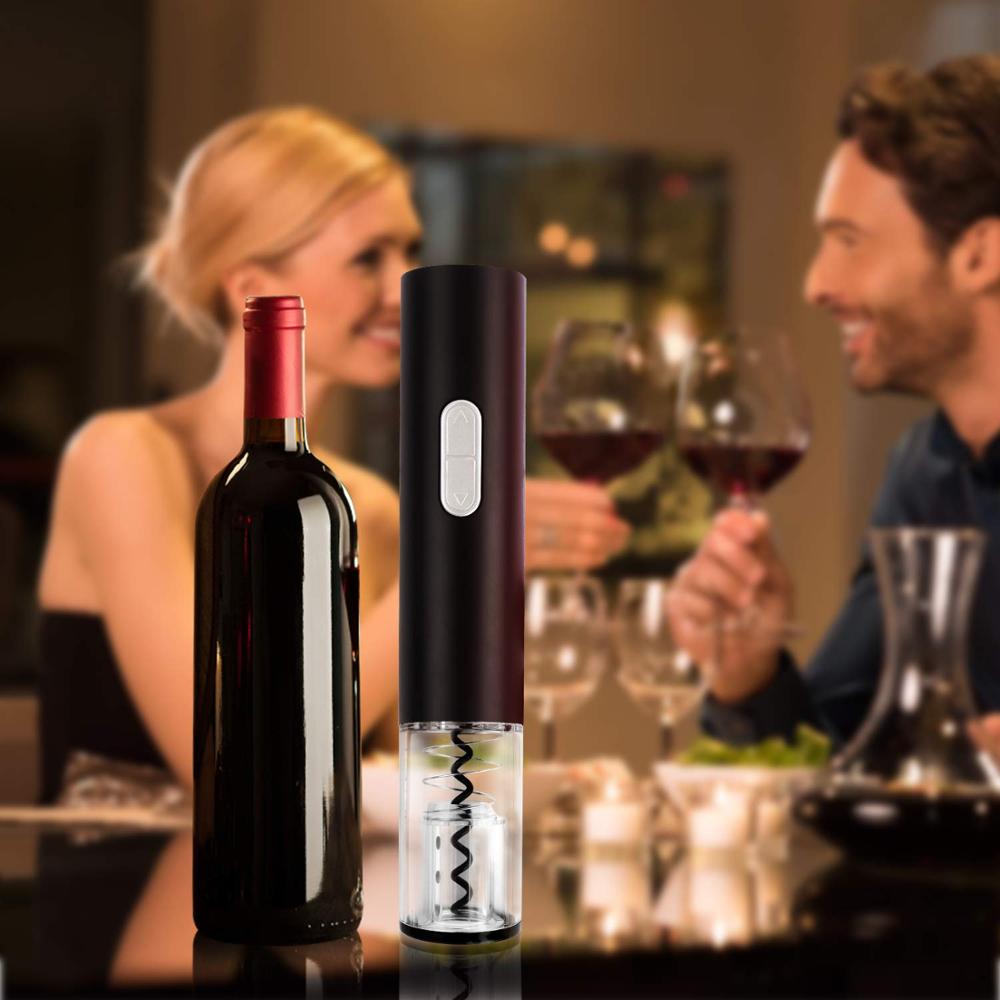 Electric Wine Opener Automatic Electric Wine Bottle Corkscrew Opener With Foil Cutter Wine Bottle Opener Kit | Luxury Home Accessories | Heulog Glow