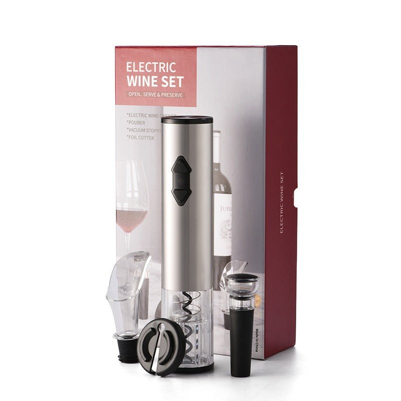 Electric Wine Opener Corkscrew Foil Cutter Set Automatic High-end Bottle Opener For Wine Kitchen Gadgets Can Opener | Luxury Home Accessories | Heulog Glow