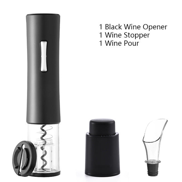 Electric Wine Opener Corkscrew Foil Cutter Set Automatic High-end Bottle Opener For Wine Kitchen Gadgets Can Opener | Luxury Home Accessories | Heulog Glow