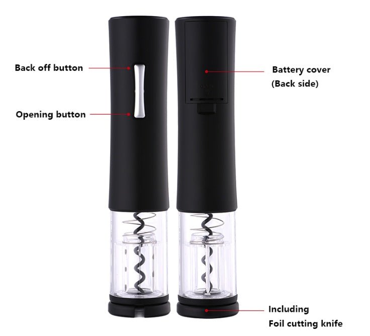 Electric Wine Opener Corkscrew Foil Cutter Set Automatic High-end Bottle Opener For Wine Kitchen Gadgets Can Opener | Luxury Home Accessories | Heulog Glow