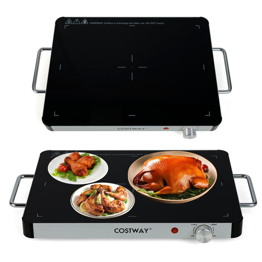 Electric Warming Tray with 53 x 40cm Surface and Adjustable Temperature