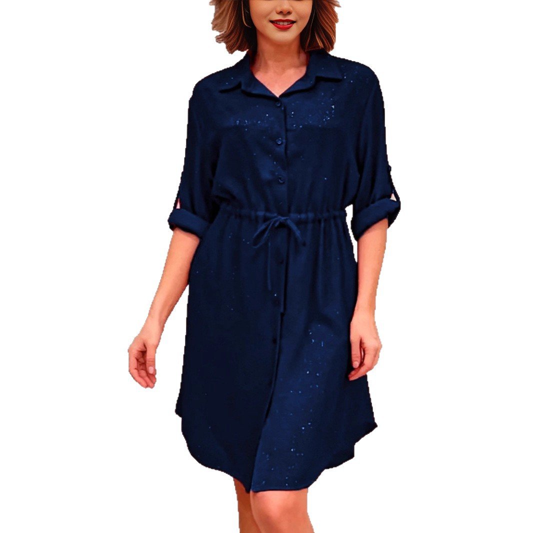 Elegant Dusting Commuter Single-Breasted Multi-Button Solid Color Dress | Luxury Home Accessories | Heulog Glow
