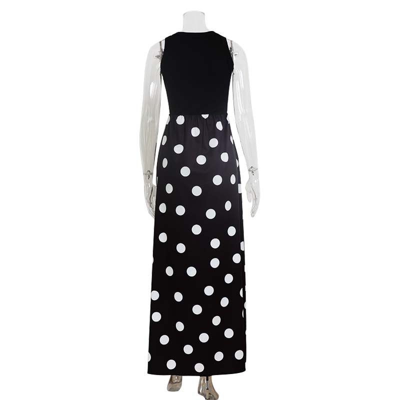 Elegant Patchwork Polka-Dot Printed Dress | Luxury Home Accessories | Heulog Glow