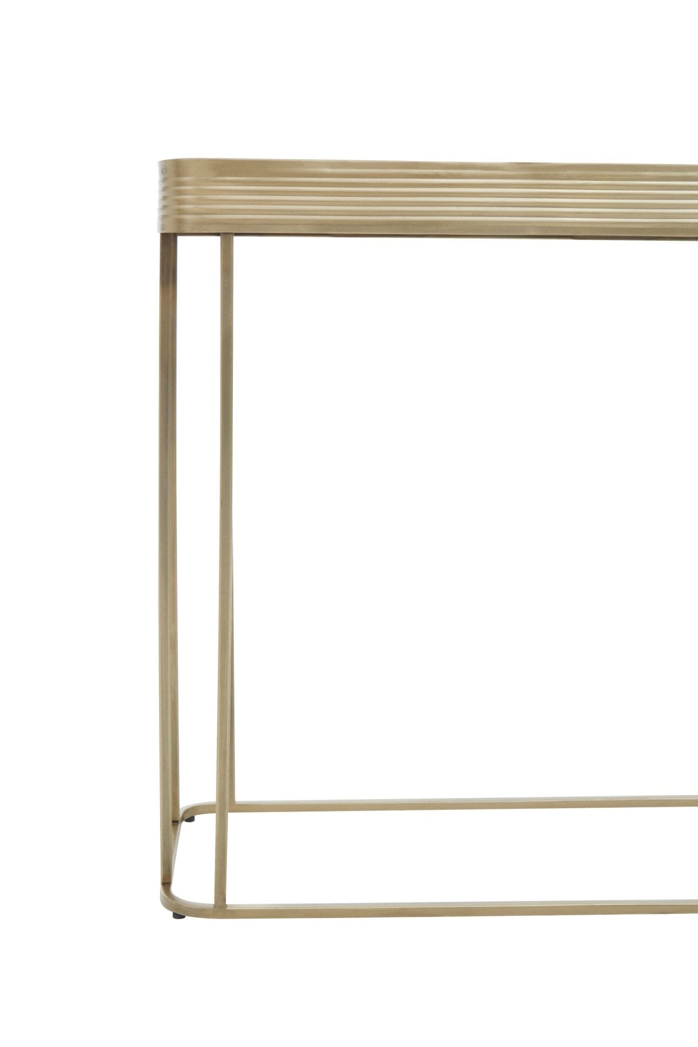 Ella Gold Console Table with Mirror Top | Luxury Home Accessories | Heulog Glow