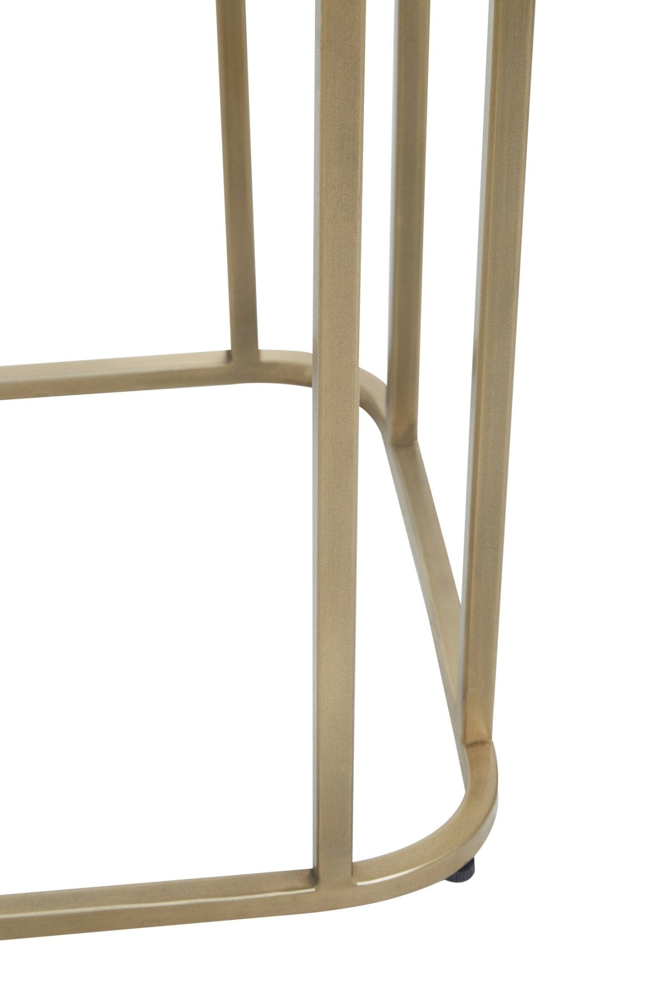Ella Gold Console Table with Mirror Top | Luxury Home Accessories | Heulog Glow