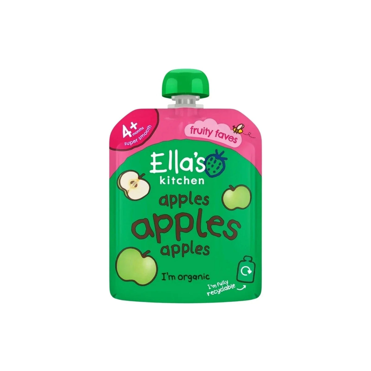Ella's Kitchen Organic Apples First Tastes Baby Food Pouch 4+ months 70g | Luxury Home Accessories | Heulog Glow