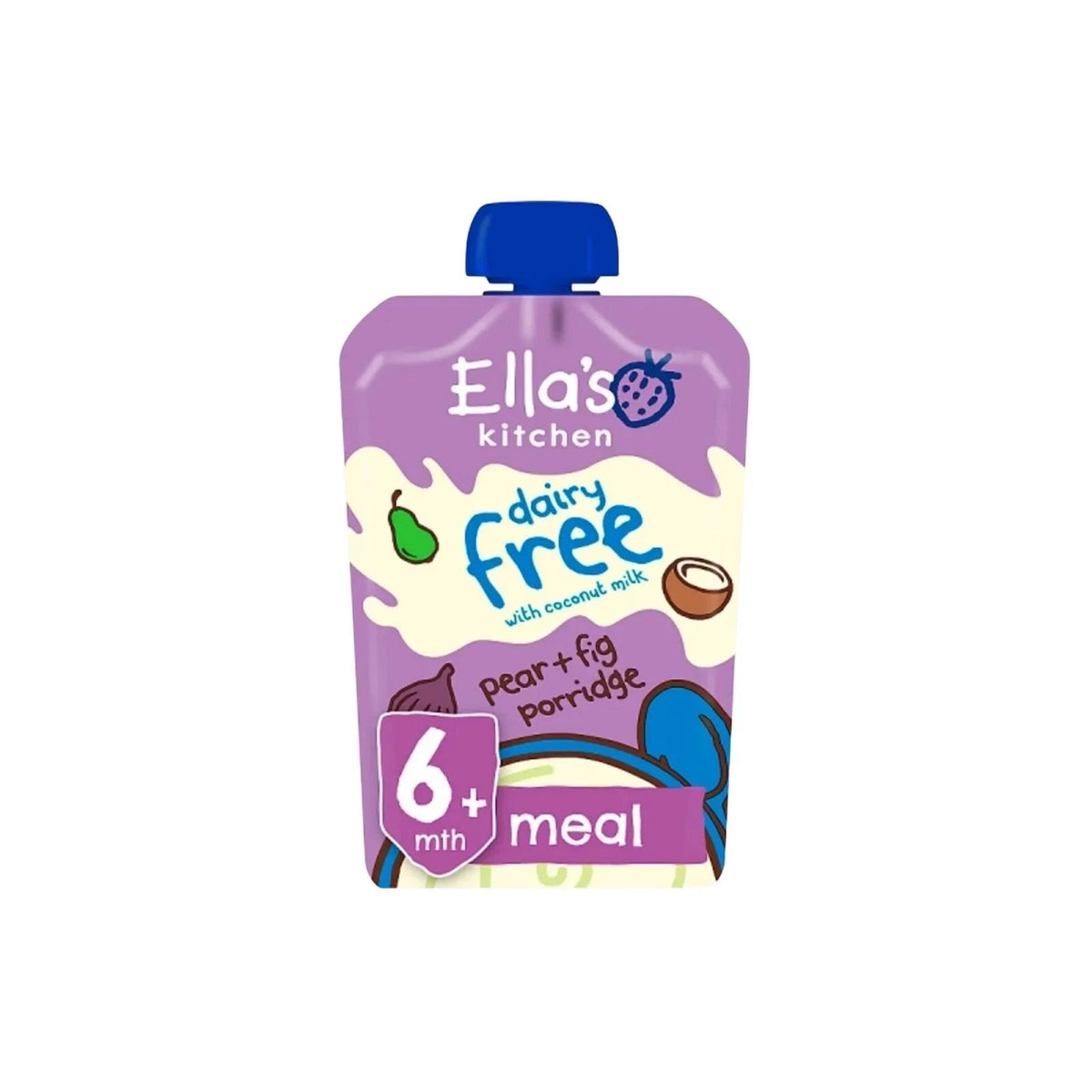 Ella's Kitchen Organic Dairy Free Pear & Fig Porridge Baby Food Pouch 6+ months 100g | Luxury Home Accessories | Heulog Glow