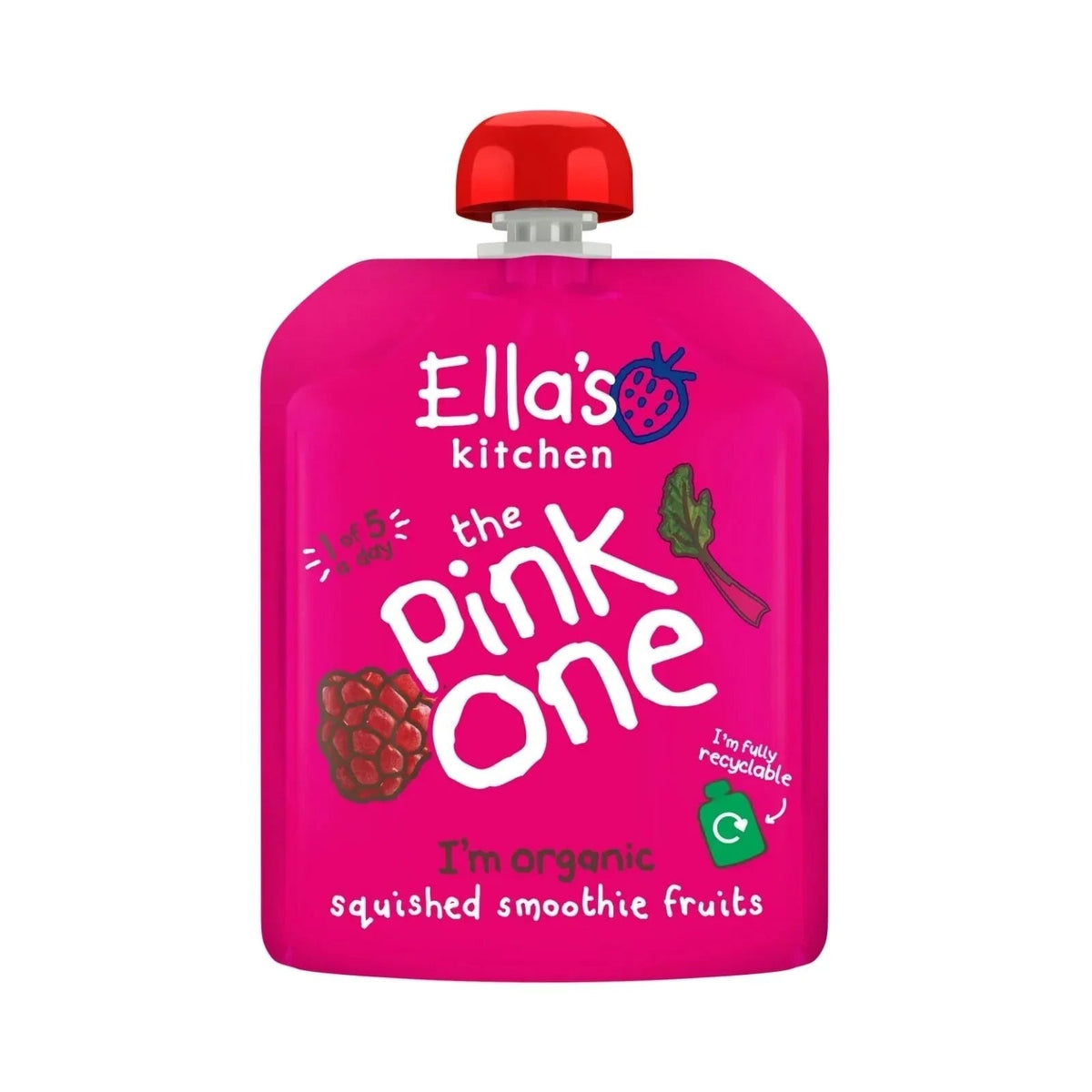 Ella's Kitchen Organic Smoothie The Pink One Multipack Baby Food Pouch 6+ months 450g (5x90g) | Luxury Home Accessories | Heulog Glow