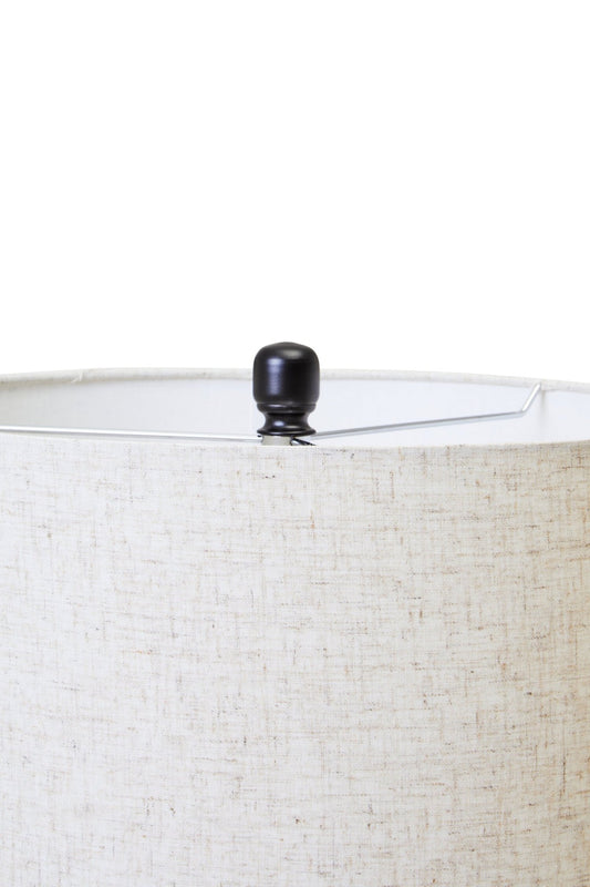 Eman Matte Black and Ivory Table Lamp | Luxury Home Accessories | Heulog Glow