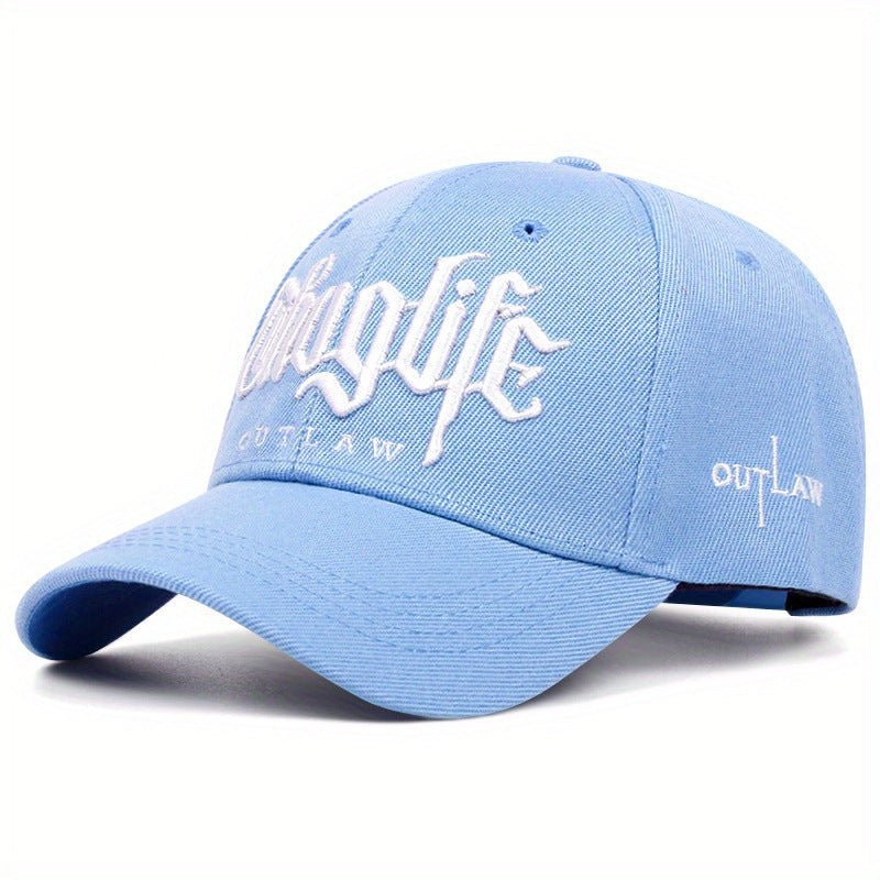 Embroidered Letter Double Stitching All-matching Sun Hat Peaked Cap | Luxury Home Accessories | Heulog Glow