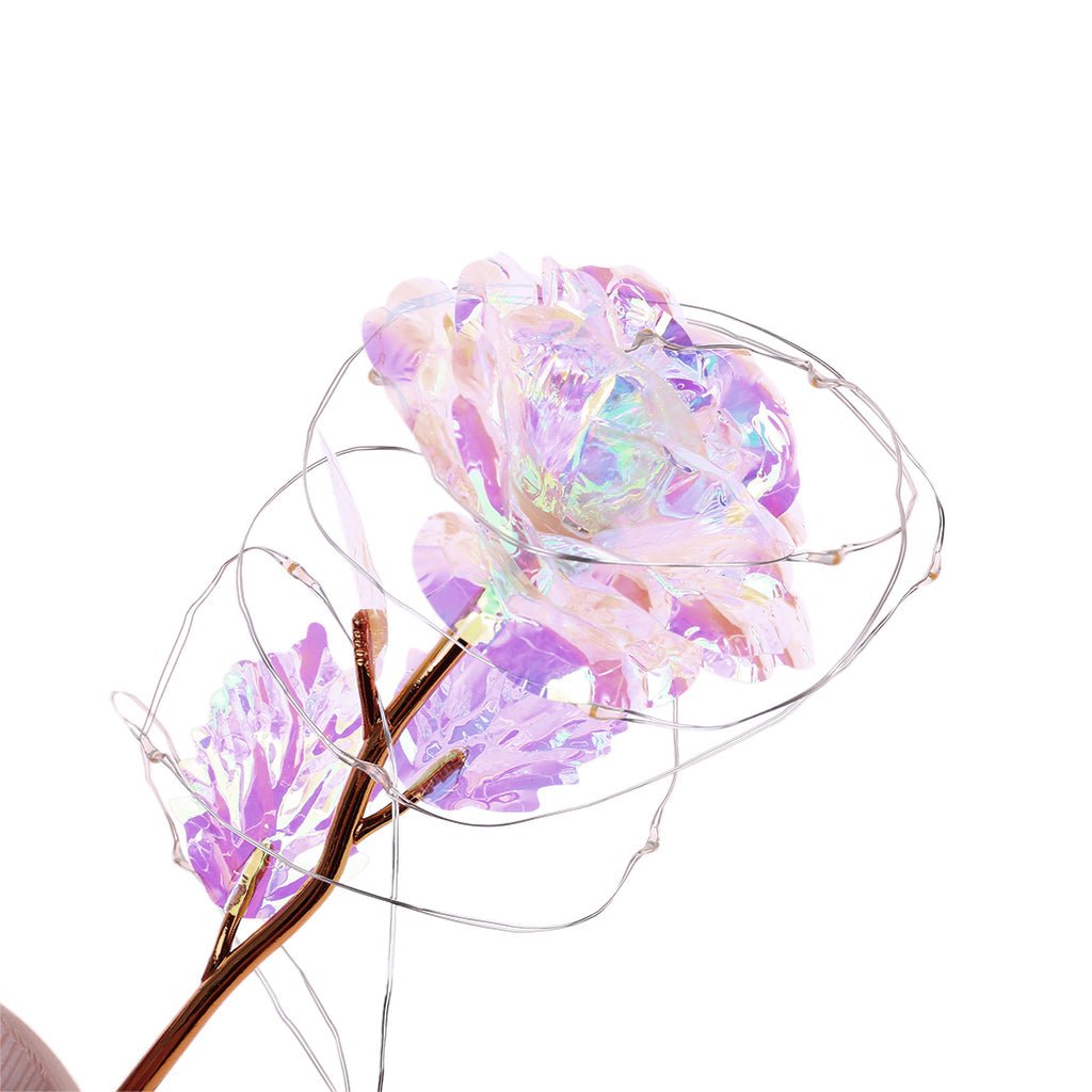 Enchanted Forever Rose Flower in Glass LED Light Christmas Decoration | Luxury Home Accessories | Heulog Glow