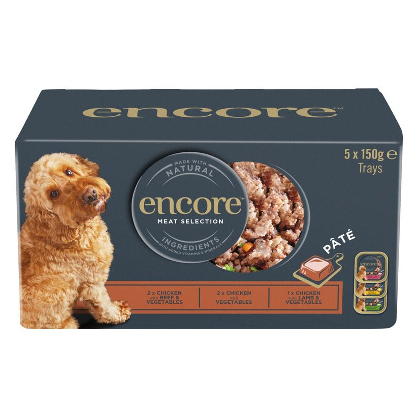Encore Dog Pate Multi Pack - 5 x 150g - Multipack | Luxury Home Accessories | Heulog Glow