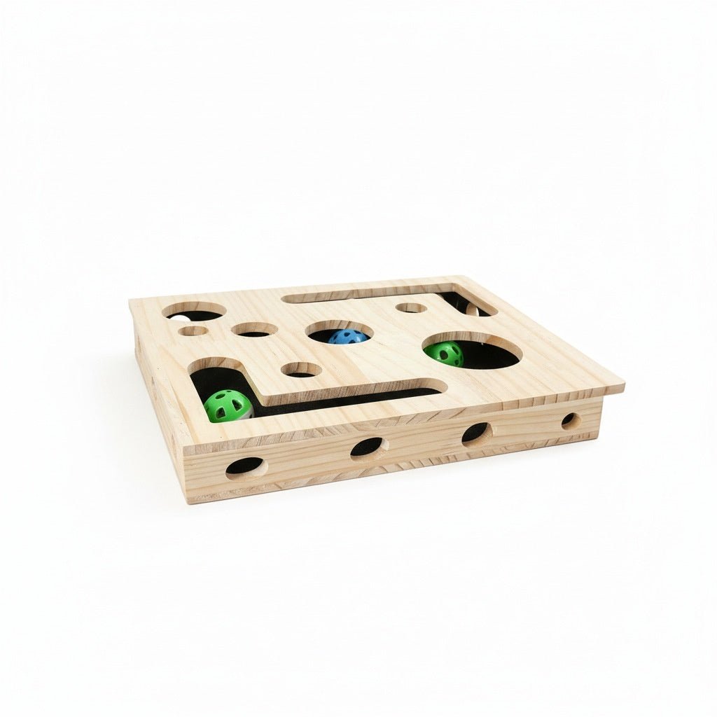Entertainment And Scratching Combo Tautaus Solid Wood Maze | Luxury Home Accessories | Heulog Glow