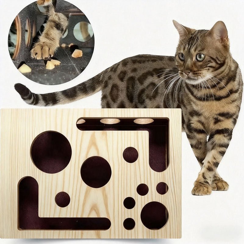 Entertainment And Scratching Combo Tautaus Solid Wood Maze | Luxury Home Accessories | Heulog Glow