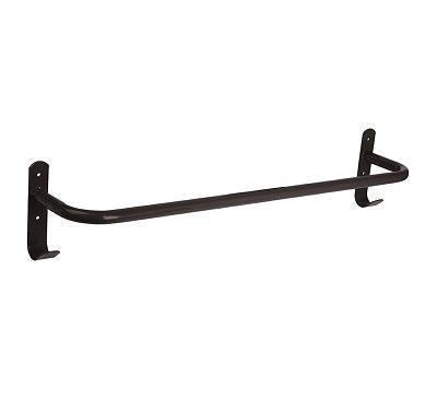 Equine Rug Rail With Tack Hooks - Black | Luxury Home Accessories | Heulog Glow