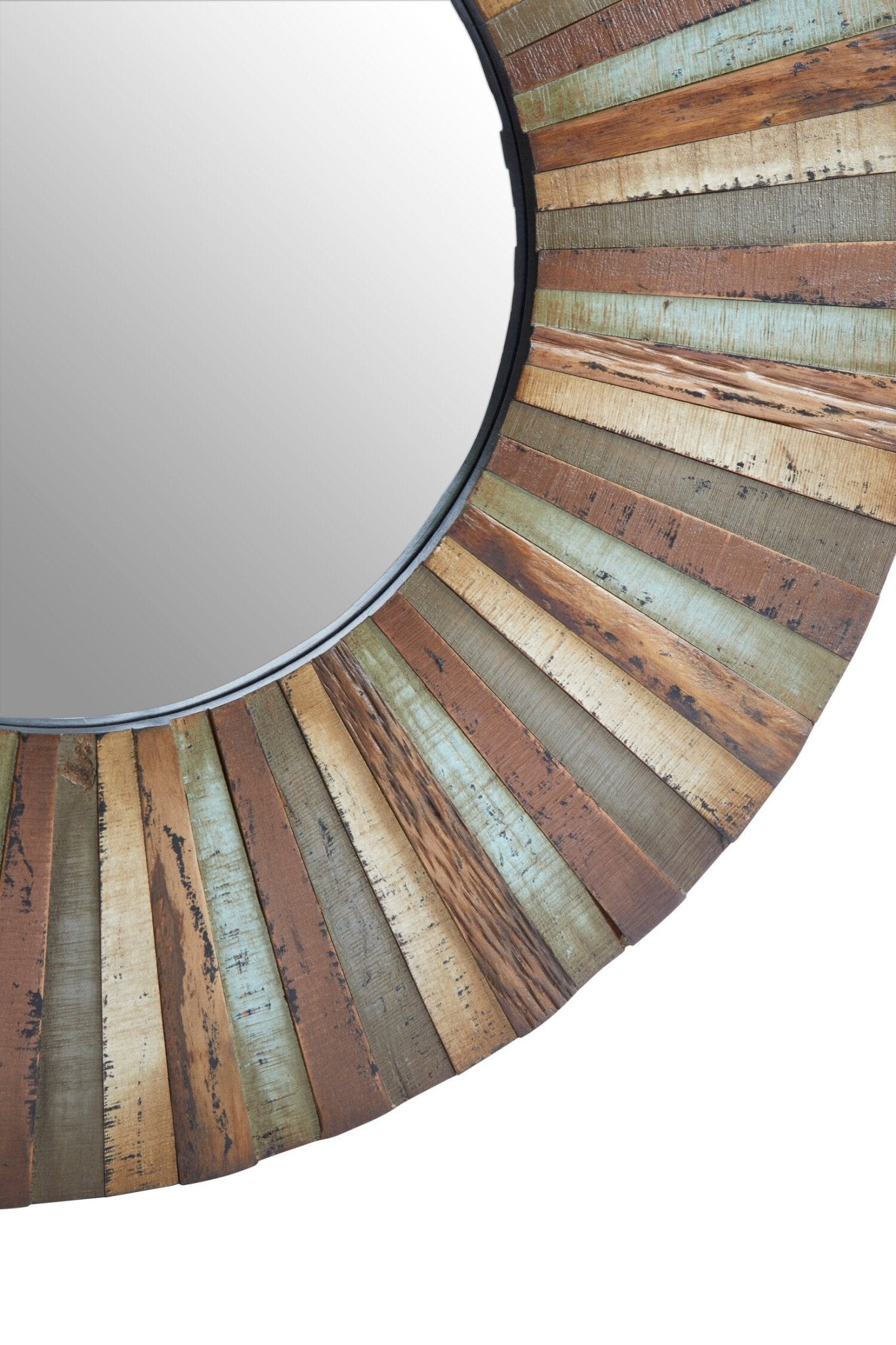 Eternal Wooden Round Wall Mirror | Luxury Home Accessories | Heulog Glow