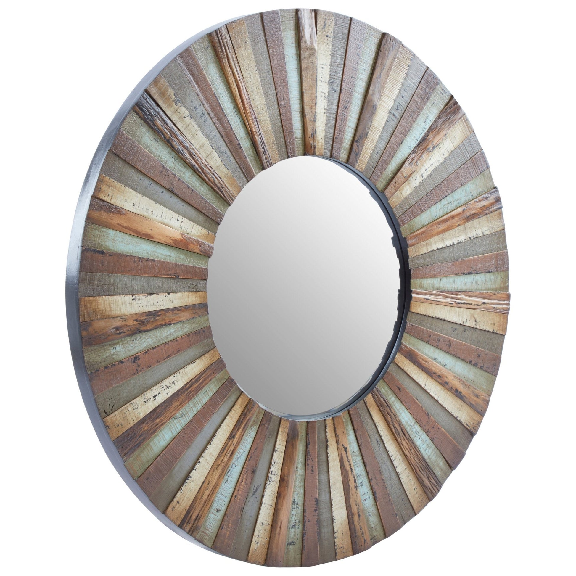 Eternal Wooden Round Wall Mirror | Luxury Home Accessories | Heulog Glow