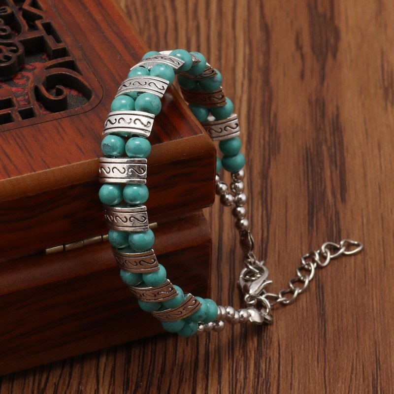 Ethnic Turquoise Bracelet | Luxury Home Accessories | Heulog Glow