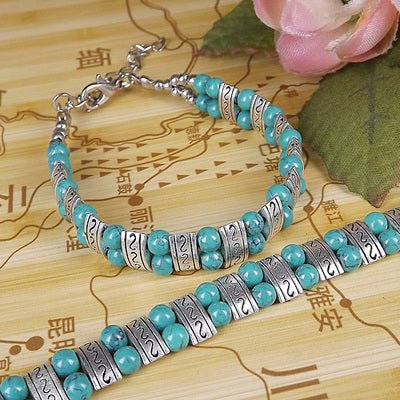 Ethnic Turquoise Bracelet | Luxury Home Accessories | Heulog Glow