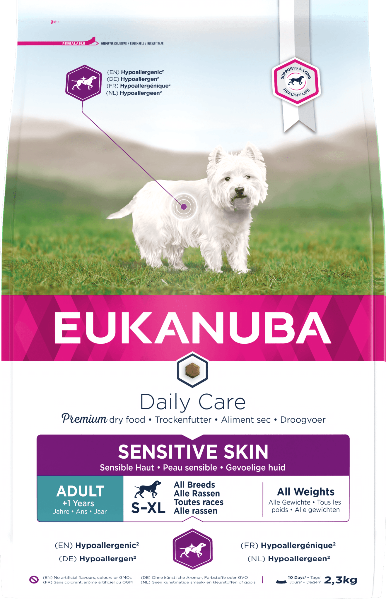 Eukanuba Daily Care Sensitive Skin 2.3kg | Luxury Home Accessories | Heulog Glow