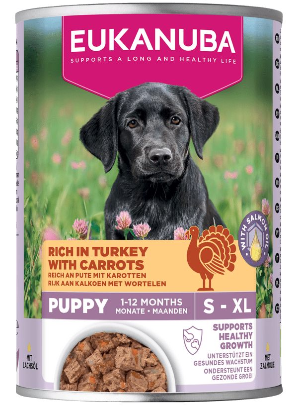 Eukanuba Dog Can Life Care Puppy All Breeds Turkey & Carrot 400g | Luxury Home Accessories | Heulog Glow