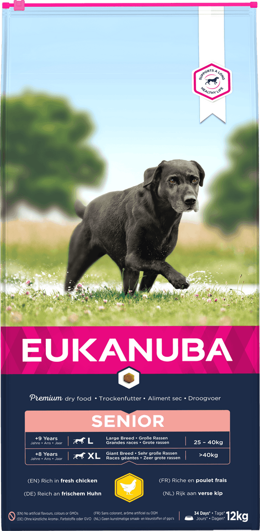 Eukanuba Dog Senior Large Chicken 12kg | Luxury Home Accessories | Heulog Glow