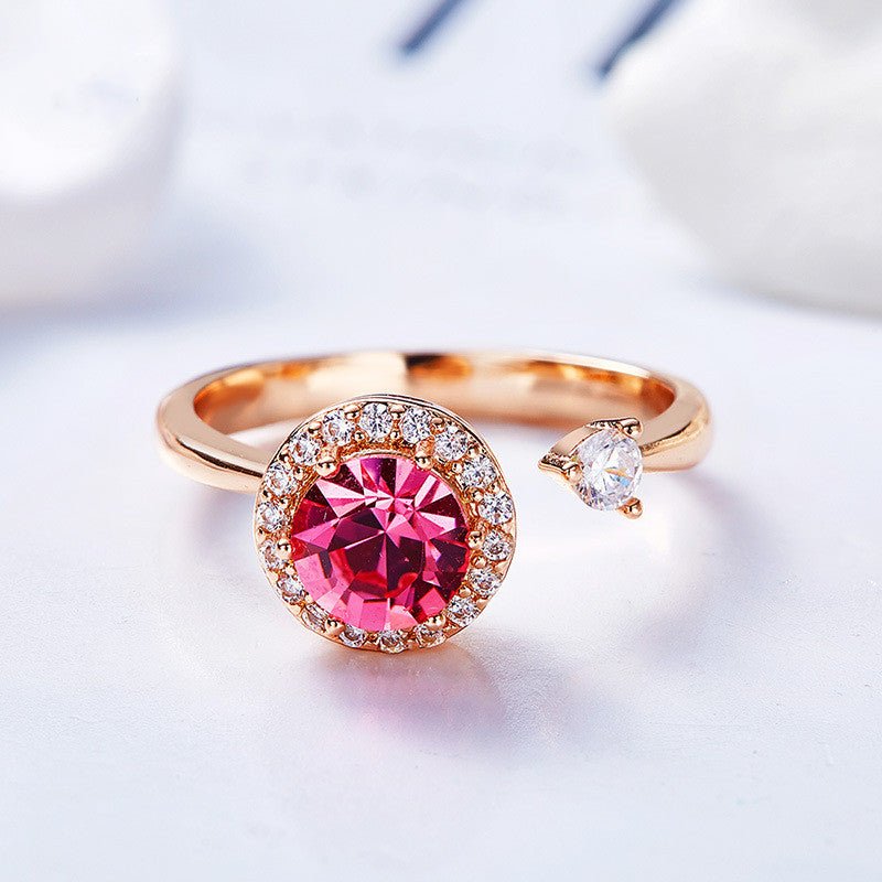Europe and the United States new personality rotating ring female crystal ring | Luxury Home Accessories | Heulog Glow