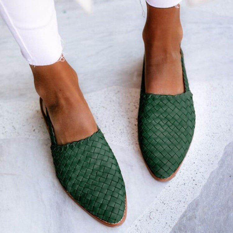 European And American Baotou Flat Sandals With Buckle | Luxury Home Accessories | Heulog Glow