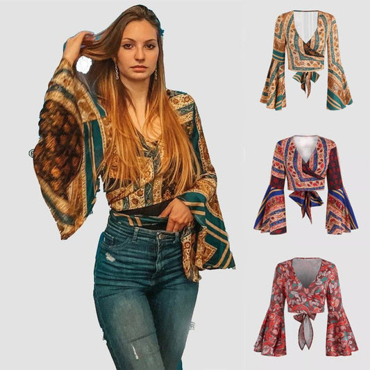 European And American Holiday Style Long Sleeve Shirt | Luxury Home Accessories | Heulog Glow