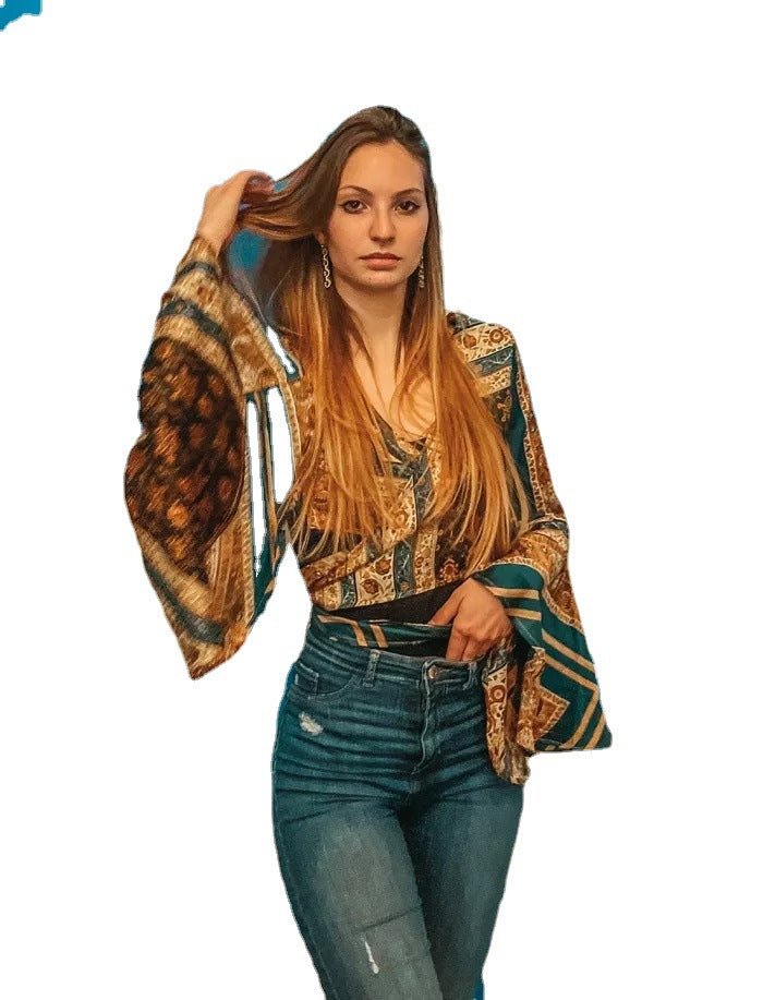 European And American Holiday Style Long Sleeve Shirt | Luxury Home Accessories | Heulog Glow