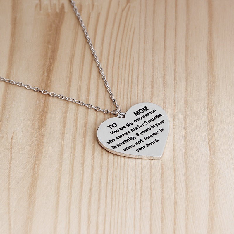 European and American lettering necklace warm Mother's Day gift | Luxury Home Accessories | Heulog Glow